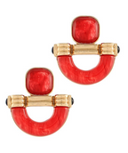 Door Knocker Resin Earrings