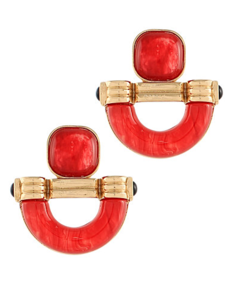 Door Knocker Resin Earrings