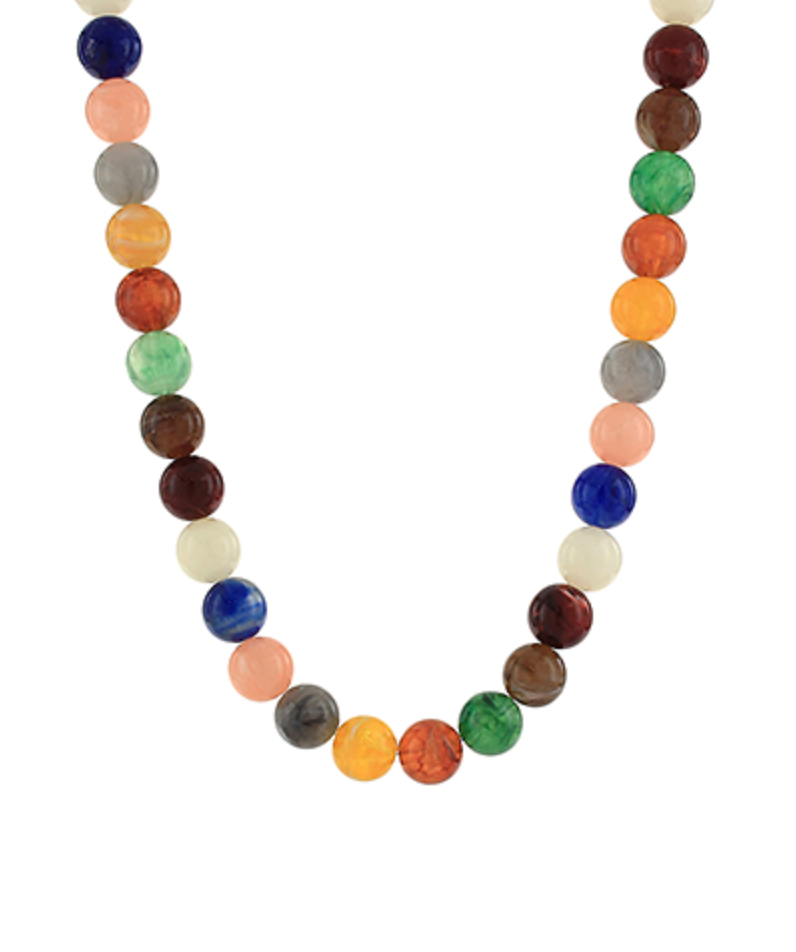 Colorful Acrylic Ball Bead Necklace
