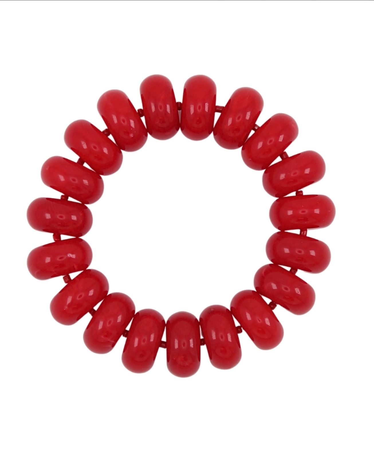 Marble Rondelle Bead Bracelet