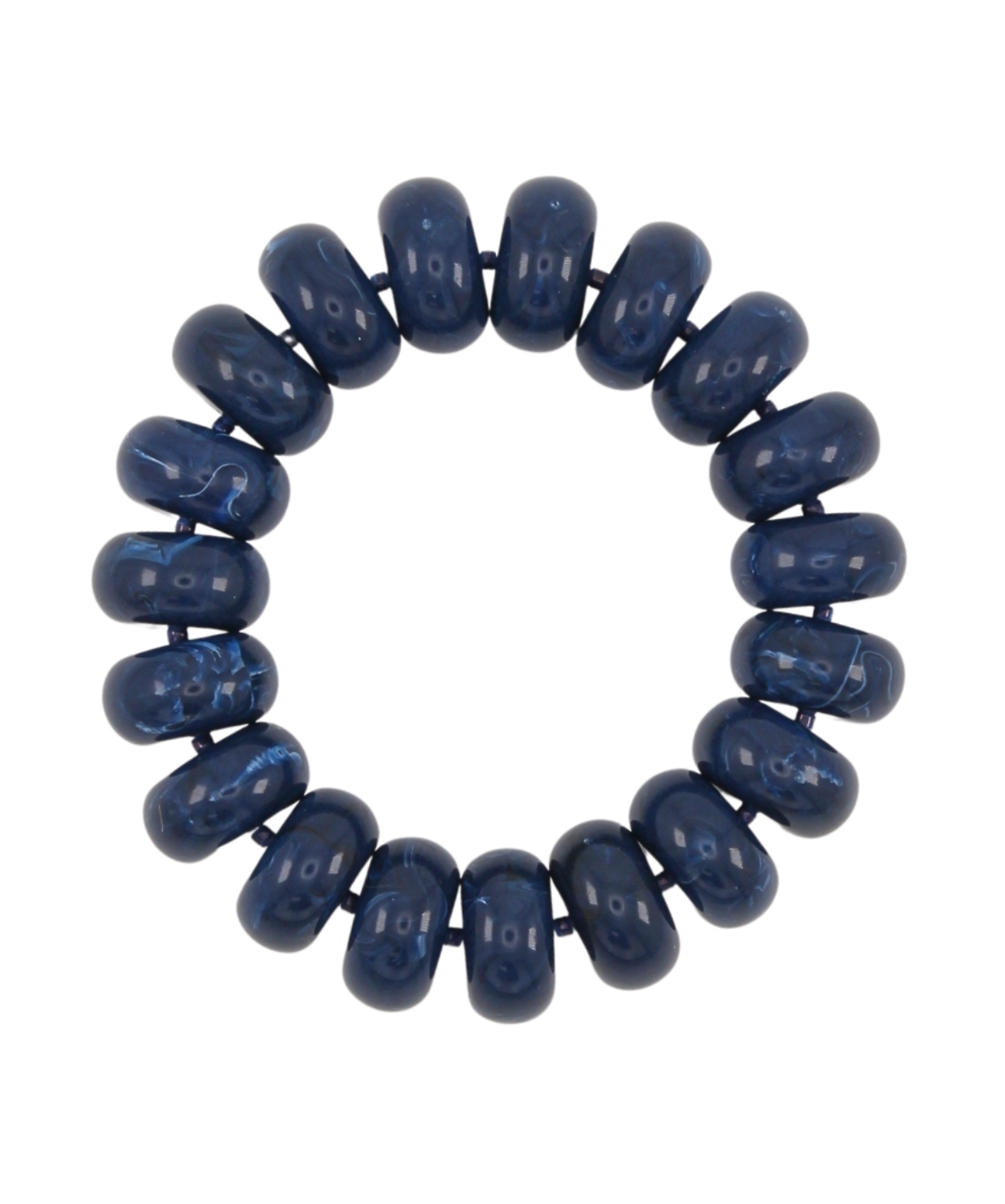 Marble Rondelle Bead Bracelet