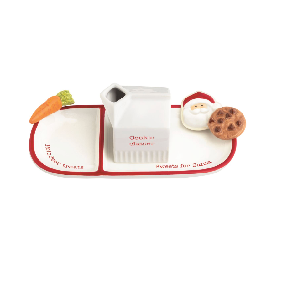 Santa Sweets & Reindeer Treats Plate Set
