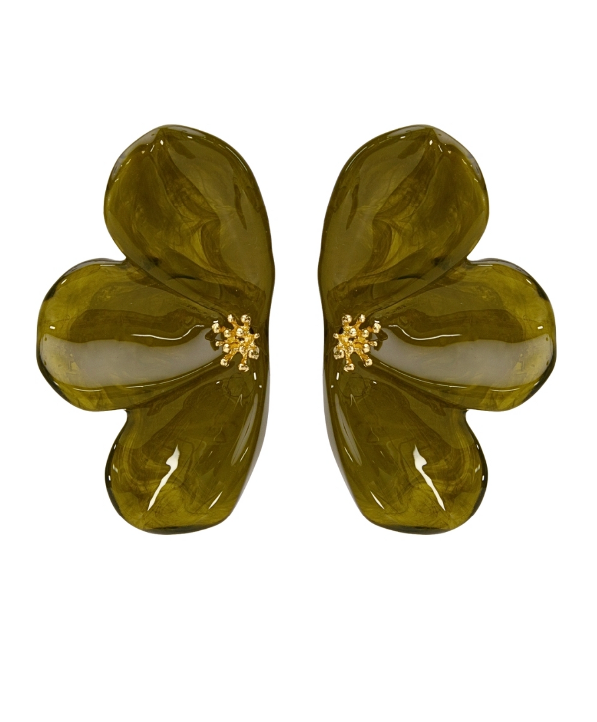 Half Flower Earrings