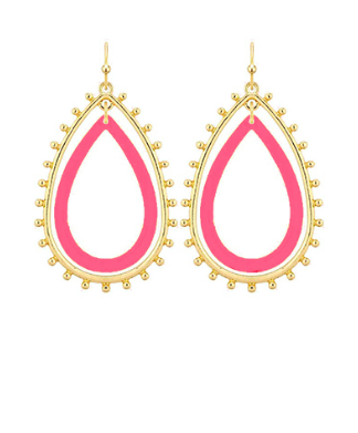 Colorful Double Teardrop Earring
