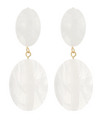 Oval Acrylic Drop Earrings