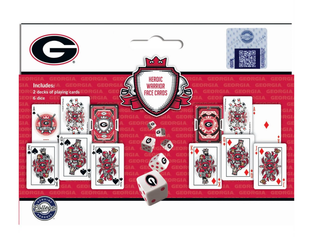 Georgia Bulldogs - 2-Pack Playing Cards & Dice Set