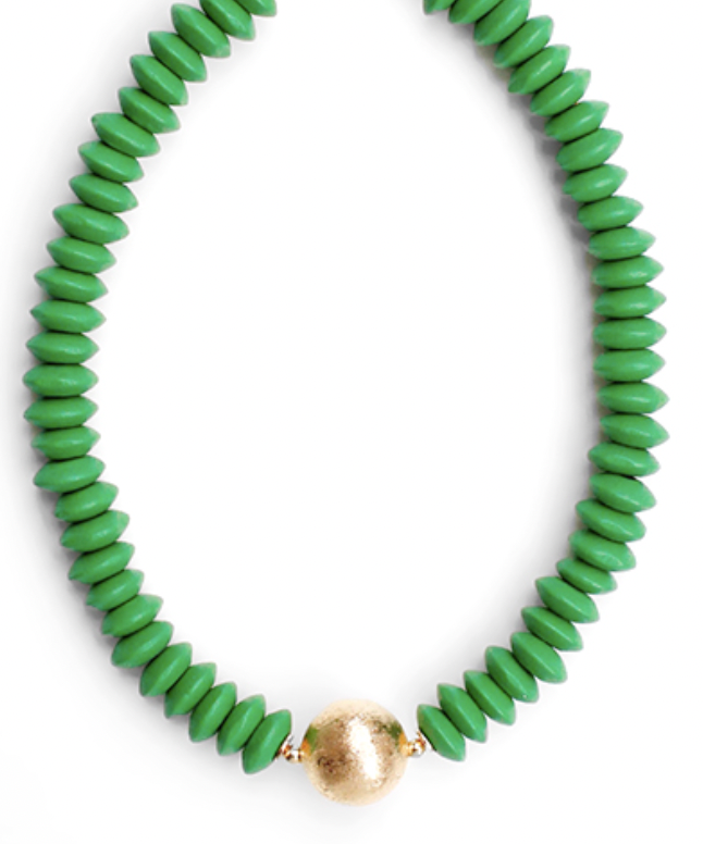 Wooden Bead & CCB Choker