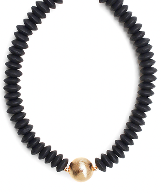 Wooden Bead & CCB Choker