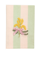 Flower Embroidered Towel