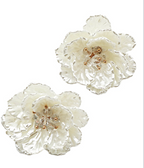 Glass & Acrylic Flower Earrings