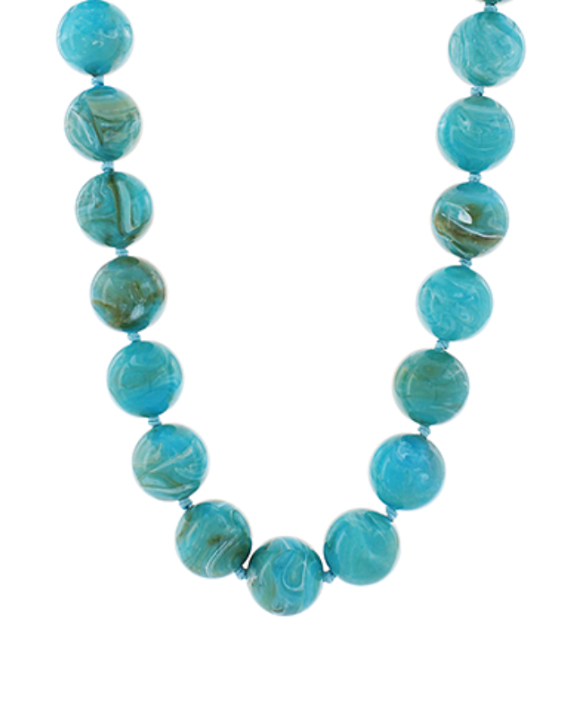 Josie Marbled Bead Necklace