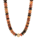 Color Rondelle Beads Necklace