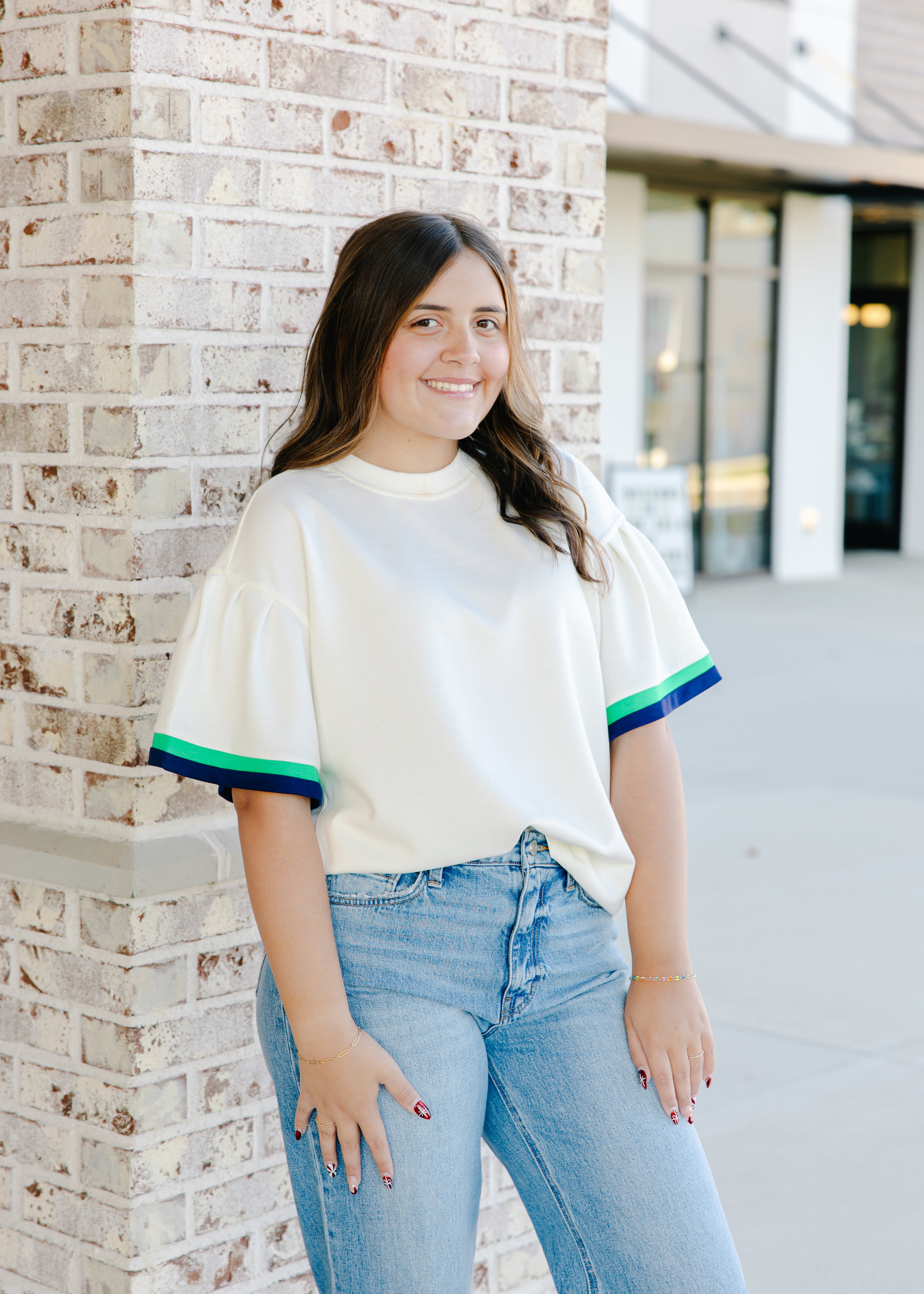 Becca Contrast Trim Top