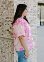 Juniper Floral Short Sleeve Blouse