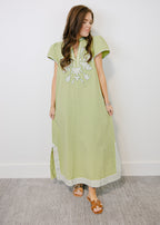 Celeste Embroidered Midi Dress