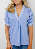 Sophie Ruffle Puff Sleeve Top