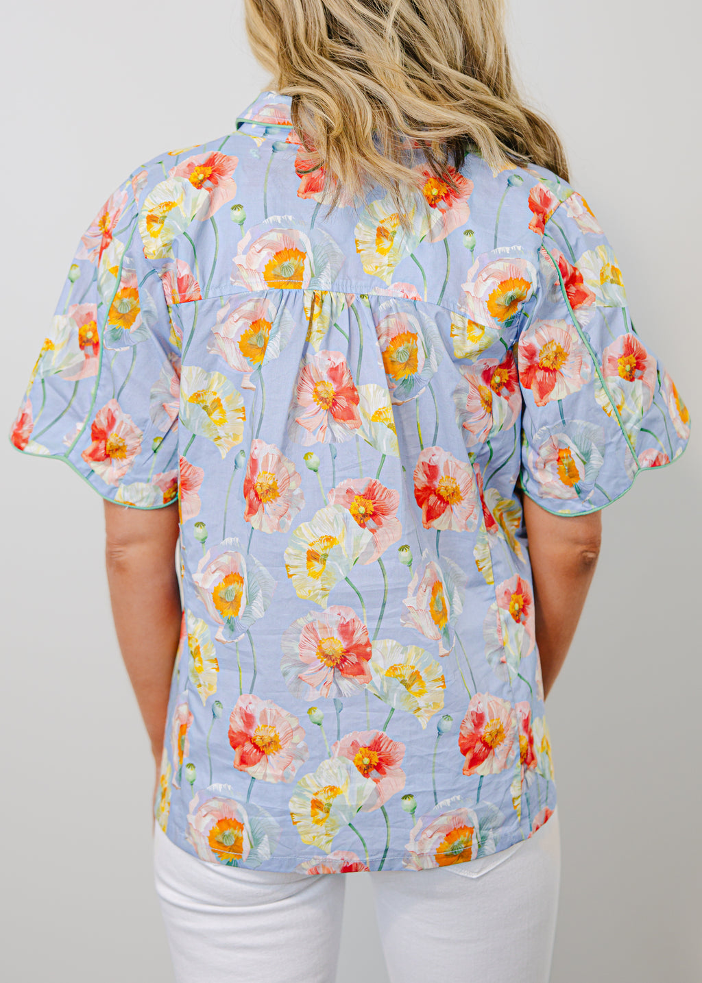 Mia Floral Button-Down Top