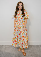 Lila Scalloped Midi Dress