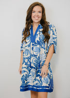 Annalise Floral Tassel Mini Dress