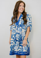 Annalise Floral Tassel Mini Dress