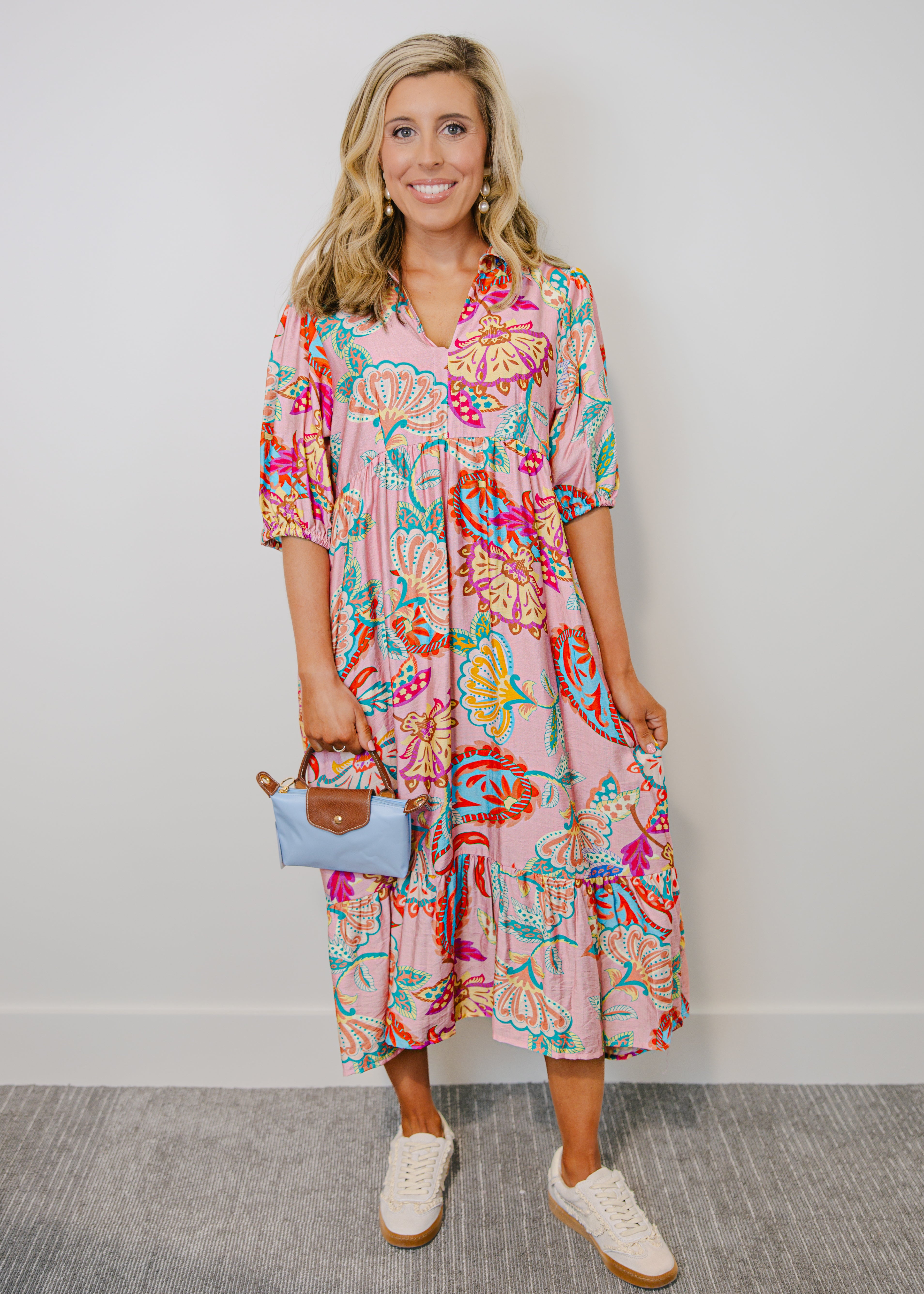 London Paisley Print Maxi Dress