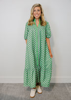 Leila Floral Print Midi Dress