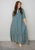 Leila Floral Print Midi Dress