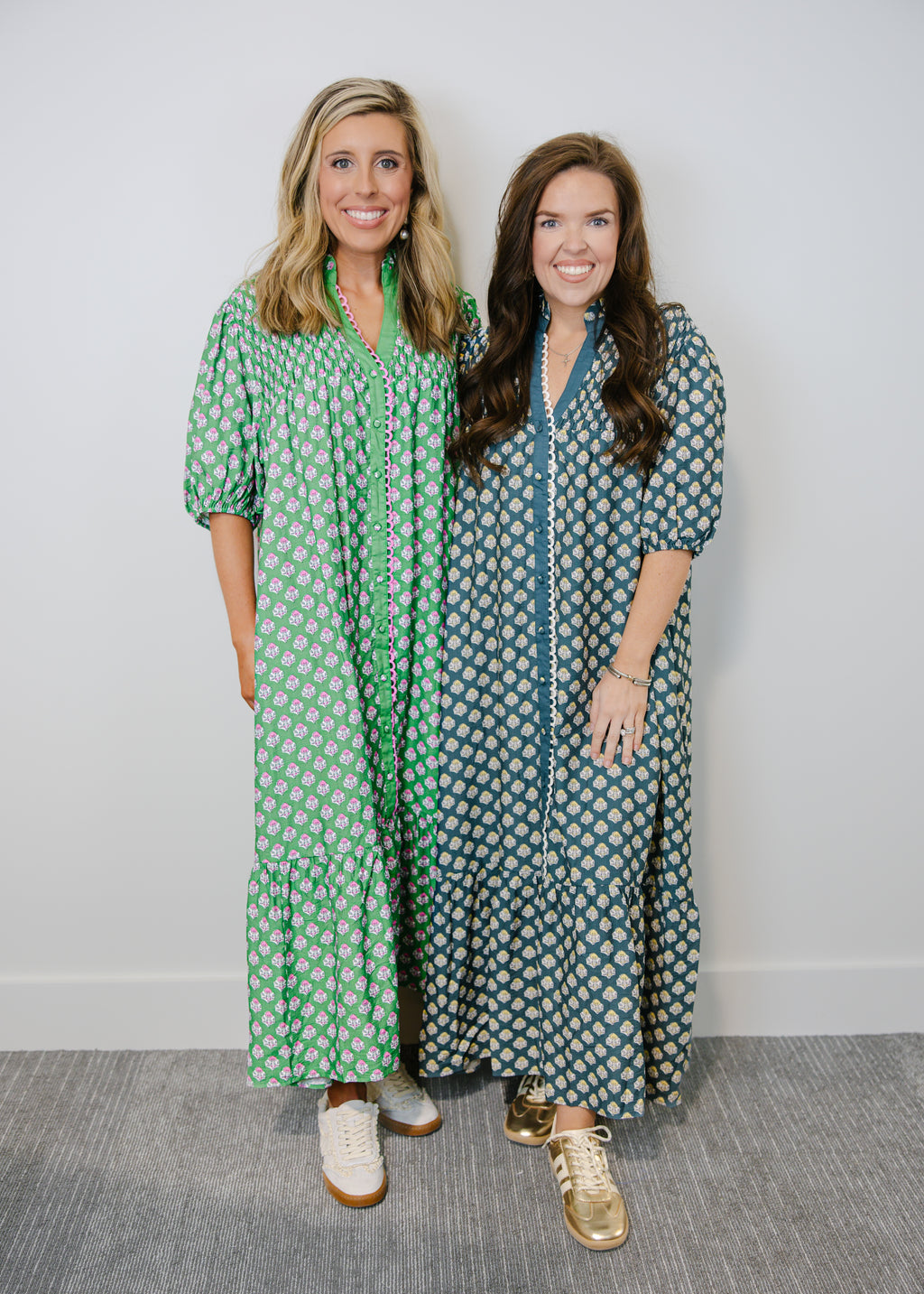 Leila Floral Print Midi Dress