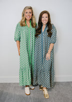 Leila Floral Print Midi Dress