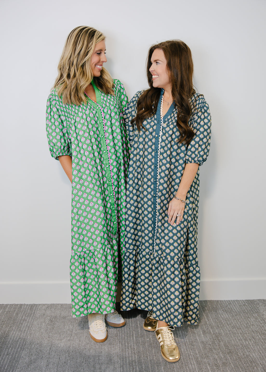 Leila Floral Print Midi Dress