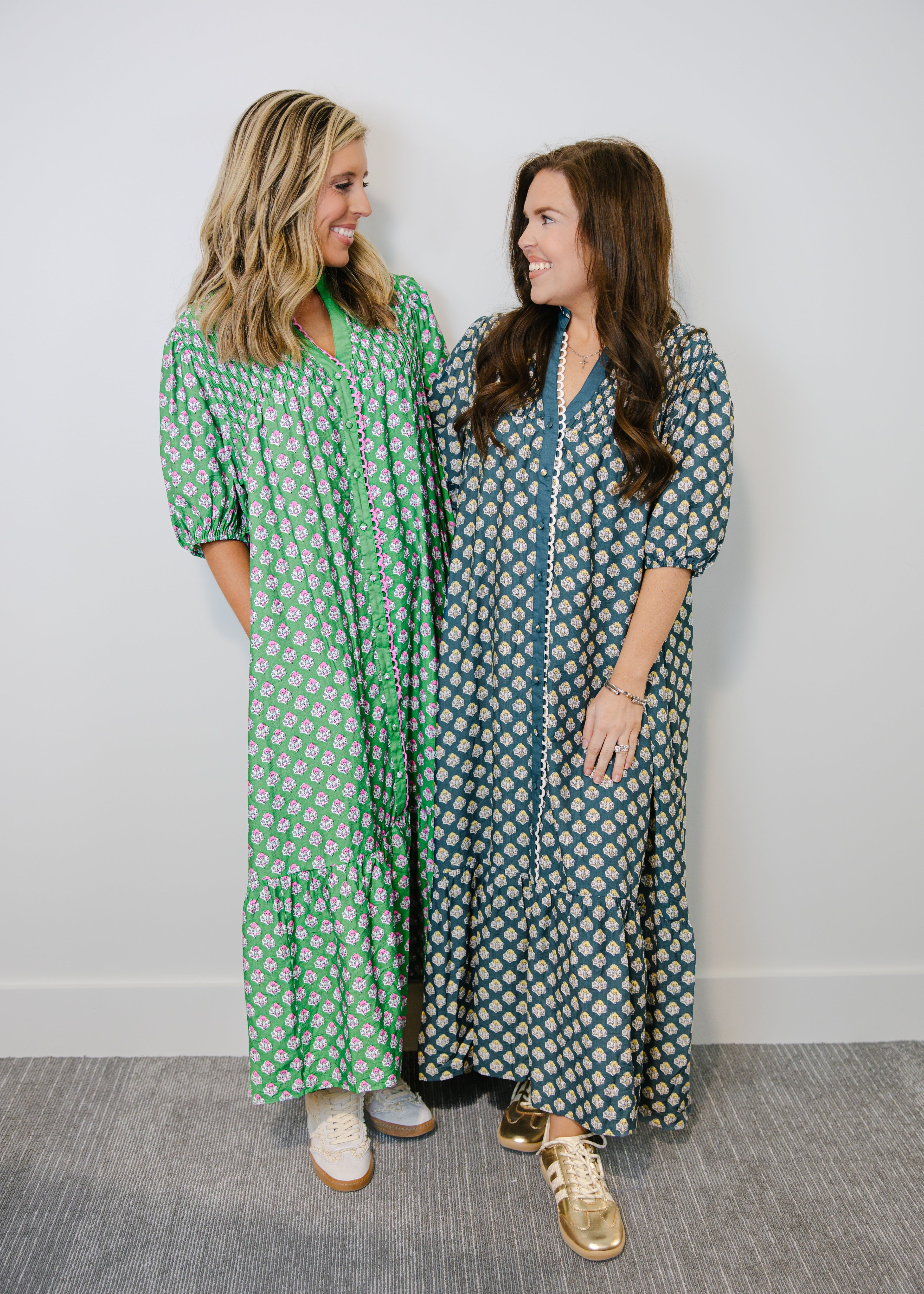 Leila Floral Print Midi Dress