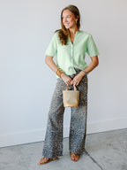 Short Sleeve Button Cardigan