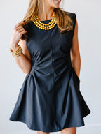 Savannah Ruched Waist Mini Dress