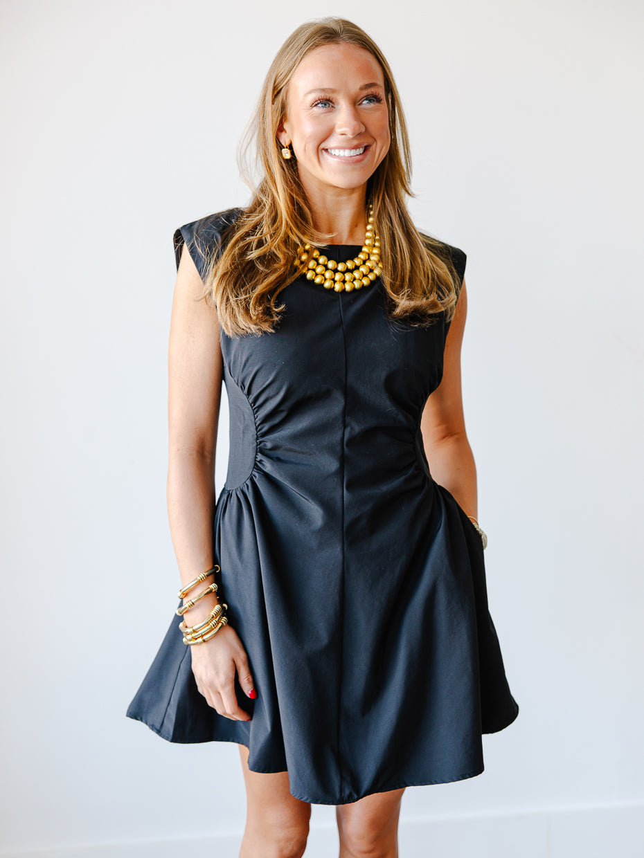 Savannah Ruched Waist Mini Dress