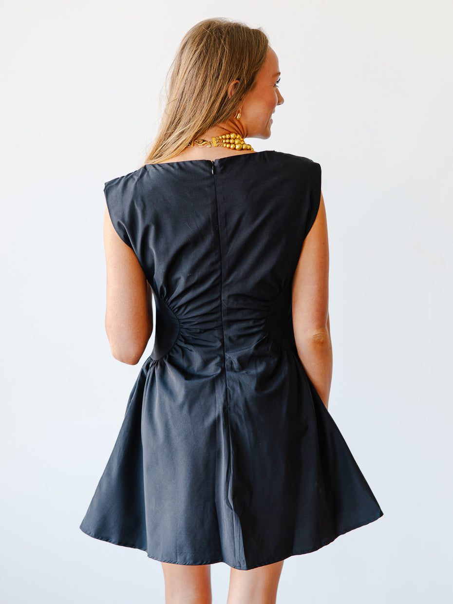 Savannah Ruched Waist Mini Dress