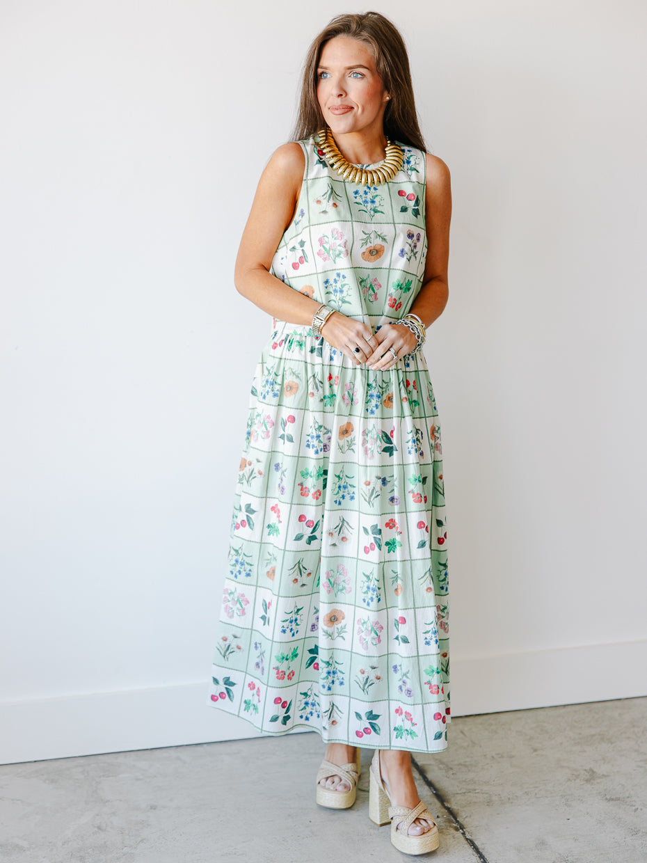 Freya Petal Printed Midi Skirt