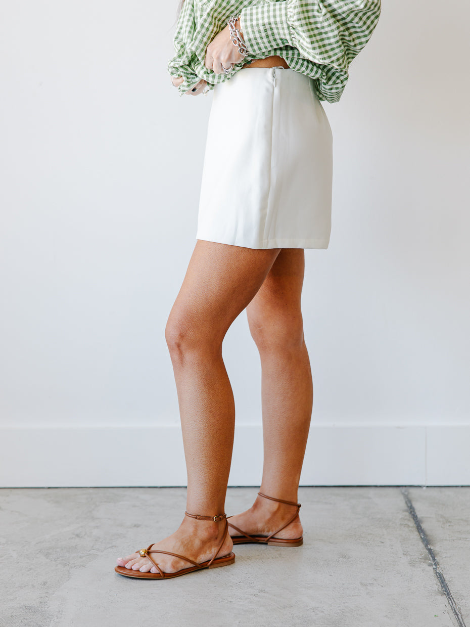 Stephanie High-Waist Minimalist Skort