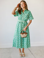 Maeve Belted Shirt Midi Dress