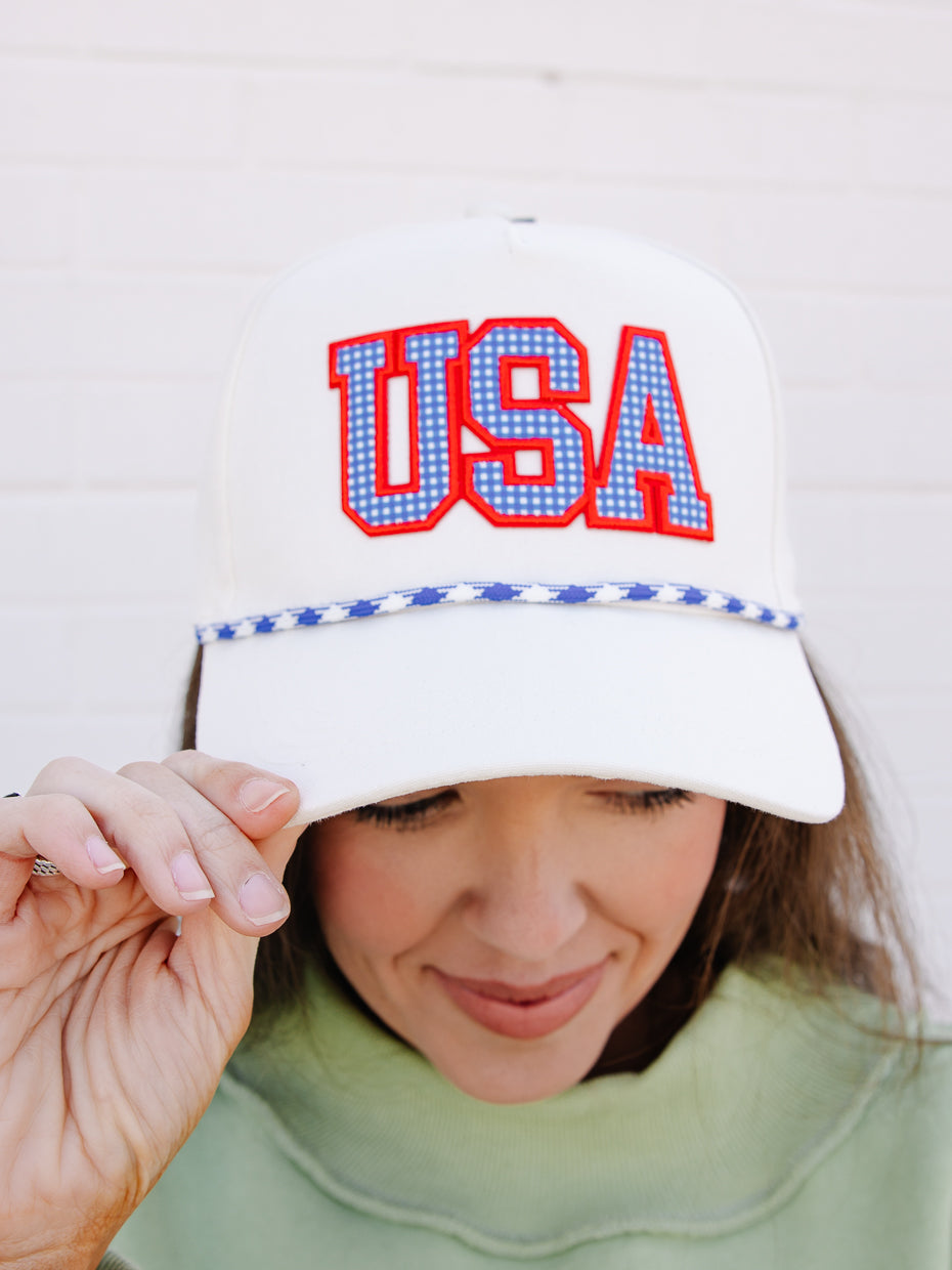 USA Patch Rope Trucker Hat