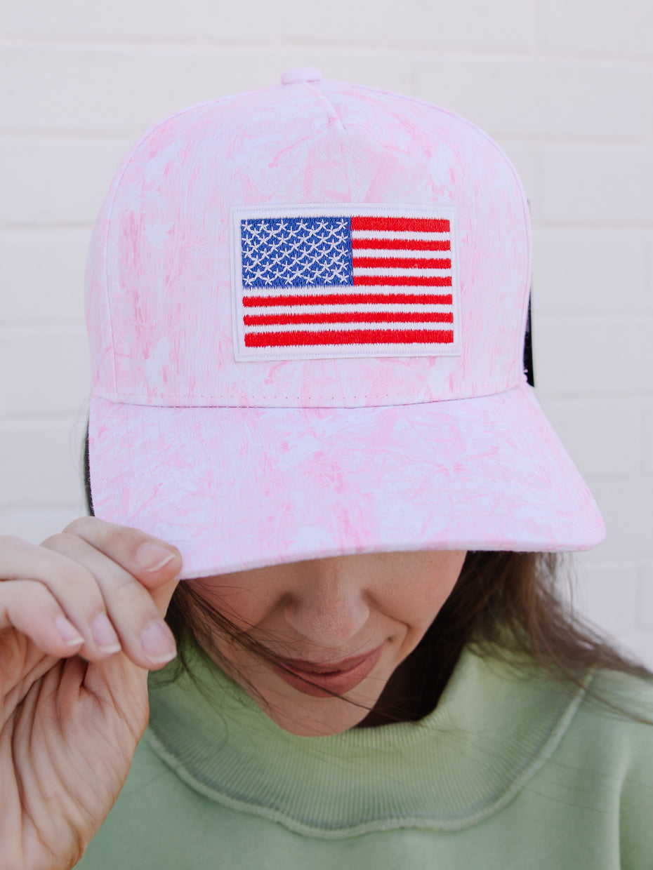 USA Flag Camo Hat