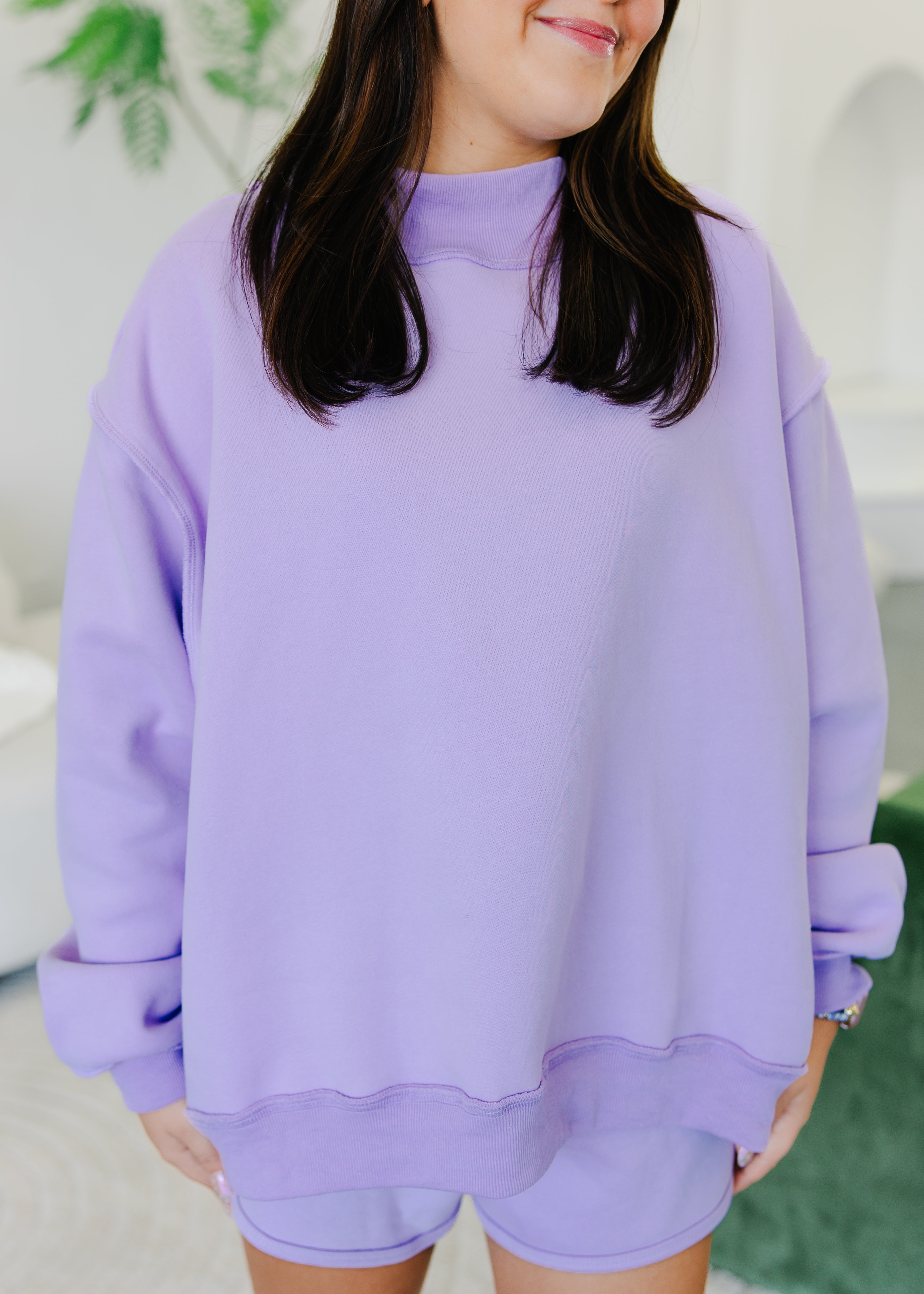 Addison Reversible Mock Neck Sweatshirt
