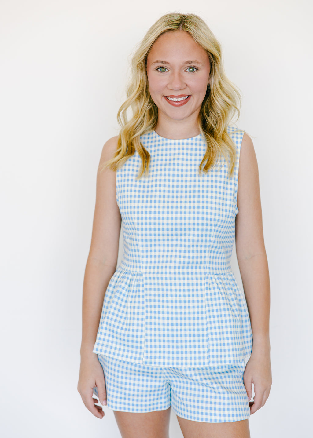 Emilia Gingham Tailored Shorts