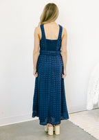 Giselle Belted Button Front Midi Dress
