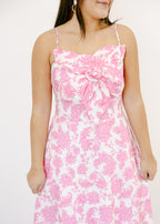 Rosette Charm Floral Maxi Dress