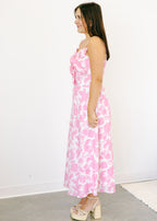 Rosette Charm Floral Maxi Dress