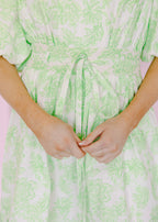 Zara Scallop Lace Puff Mini Dress