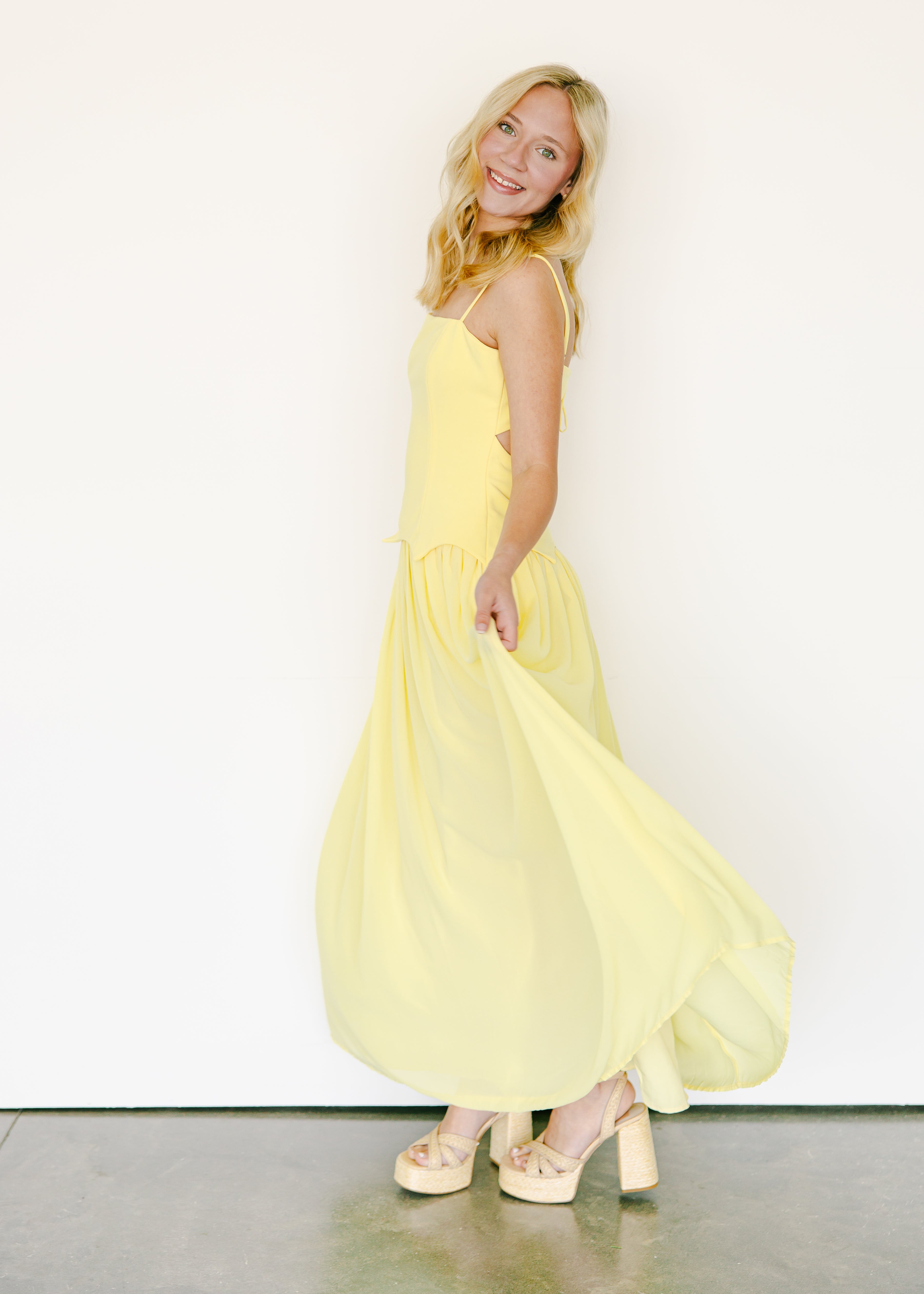 Willow Pleated Maxi Dress