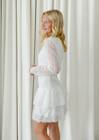 Luna Long Sleeve Lace Tiered Dress
