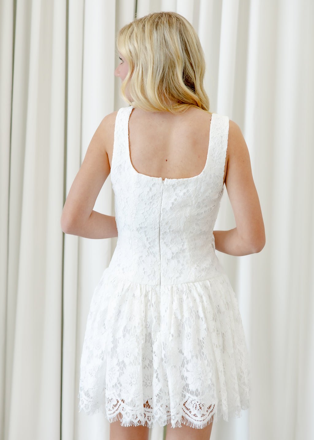Isabella Floral Lace Mini Dress