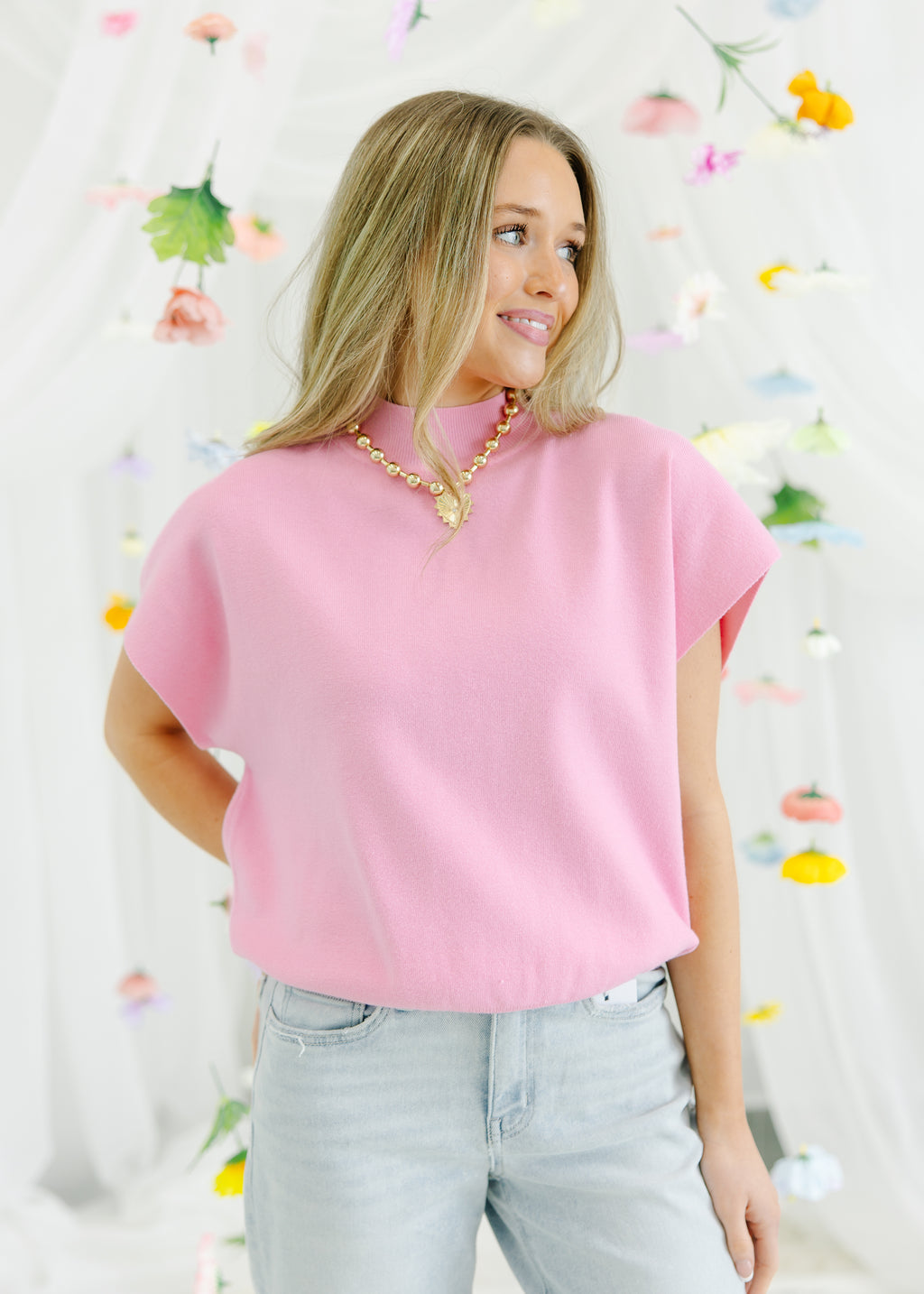 Marina Mock Neck Top